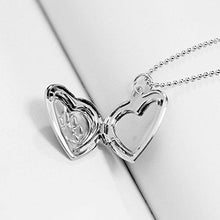 Cute Dog Paw Print Love Heart Lockets Animal Necklace Pendant Living Memory Lockets 18K Rose Gold Plated (Silver dog paw locket)